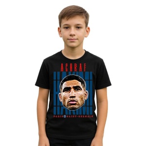 Tricou Copii din bumbac cu fotbalistul Achraf Hakimi-Paris Saint-Germain