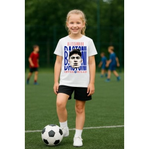 Tricou Copii din bumbac cu fotbalistul Alessandro Bastoni-Inter Milano - Img 8