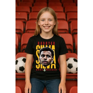 Tricou Copii din bumbac cu fotbalistul Bernardo Mota Veiga de Carvalho e Silva-Manchester City - Img 4