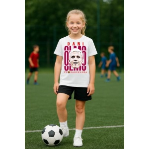 Tricou Copii din bumbac cu fotbalistul Daniel Olmo Carvajal-RB Leipzig - Img 8