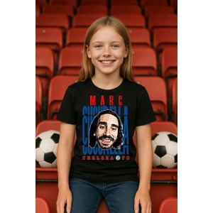 Tricou Copii din bumbac cu fotbalistul Marc Cucurella Saseta-Chelsea FC - Img 4