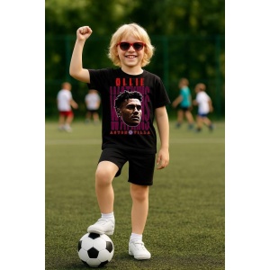 Tricou Copii din bumbac cu fotbalistul Oliver George Arthur Watkins-Aston Villa - Img 5