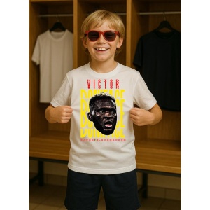 Tricou Copii din bumbac cu fotbalistul Victor Okoh Boniface-Bayer Leverkusen - Img 7