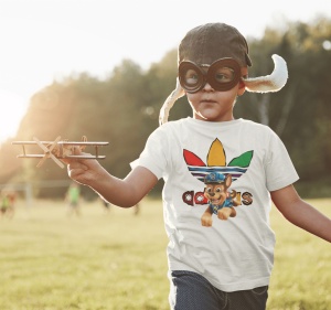 Tricou copii din bumbac personalizat haios cu Chase Paw Patrol - Patrula catelusilor - Img 2