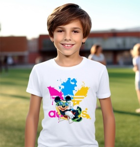 Tricou copii din bumbac personalizat haios Mickey Mouse Club - Cadou - Img 5