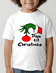 Tricou copii - GRINCH DAYS TILL CHRISTMAS - Img 2