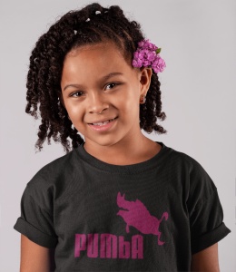 Tricou copii haios personalizat - Pumba - din bumbac, personalizat - Cadou - Img 4