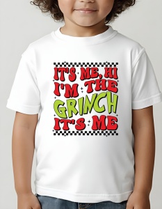 Tricou copii - I'm the Grinch - Crăciun, modă, stil, cadouri, sărbători, festiv - Img 2