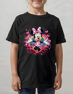 Tricou copii - Rainbow Minnie - Img 2