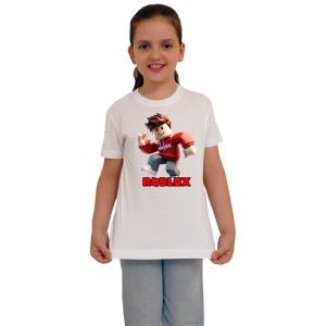 Tricou Copii Roblox Alergatorul Rosu din bumbac 100% - Img 3