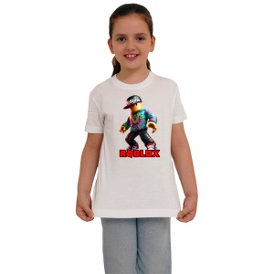 Tricou Copii Roblox Flacara Graffiti din bumbac 100% - Img 3
