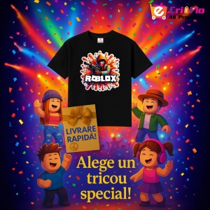 Tricou Copii Roblox Luptatorul Ripped din bumbac 100% - Img 6