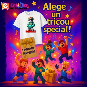 Tricou Copii Roblox Masinistul Pixelat din bumbac 100% - Img 10