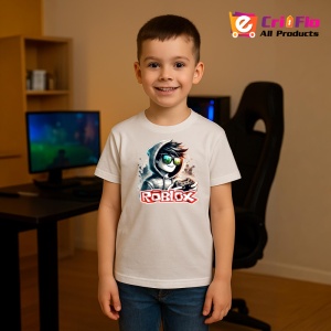 Tricou Copii Roblox Mirele Cool din bumbac 100% - Img 9