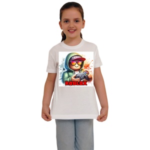 Tricou Copii Roblox Pilot Pixelat din bumbac 100% - Img 3