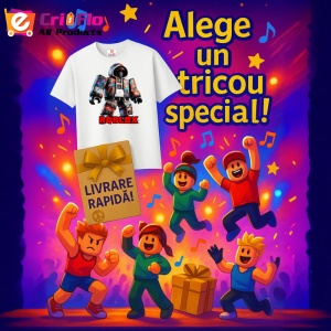 Tricou Copii Roblox Razboinicul Furtunii din bumbac 100% - Img 10