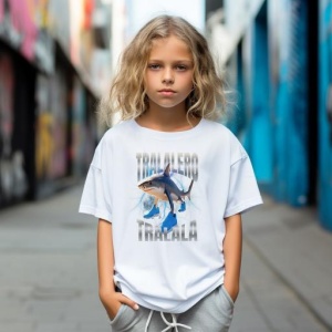 Tricou Copii Tralalelo Tra la la Tralalero Tralala Bootleg Brainrot Italian Brainrot Meme T-Shirt (3) - Img 4