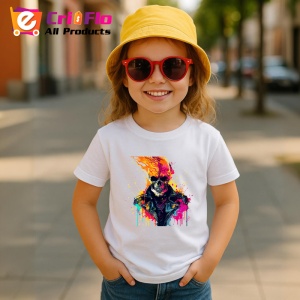 Tricou Craniu biker inflacarat cu jacheta de piele Copii | Dama | Barbat - Img 11