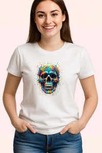 Tricou Craniu inflacarat cu detalii metalice Copii | Dama | Barbat - Img 3