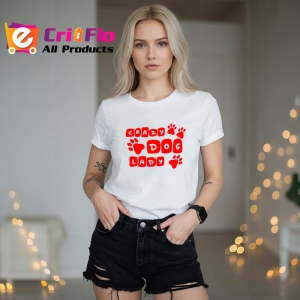 Tricou crazy dog lady mesaj pentru iubitoarele de caini, Copii | Dama | Barbat - Img 7