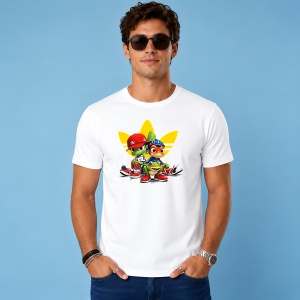 Tricou Crazy Frog Team Racing Urban Street Style Yellow, din bumbac 100% Copii | Dama | Barbat - Img 2