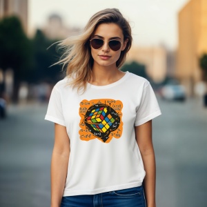 Tricou Cub Rubik si formule matematice - Copii | Dama | Barbat - Img 4