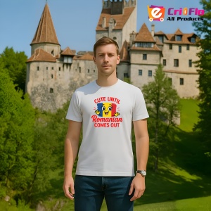 Tricou Cute unitil Romanian Comes Out |Colectia Tricouri Romania - Img 9