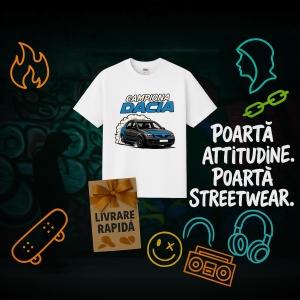 Tricou Dacia Logan Derapaje Controlate Campioana - Copii | Dama | Barbat - Img 8