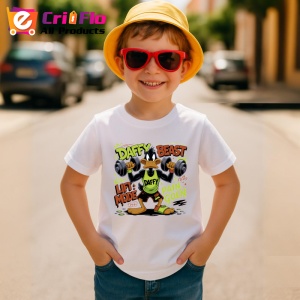 Tricou Daffy Duck – Beast Mode, antrenament și forță Copii | Dama | Barbat Barbat - Img 5