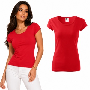 Tricou Damă 100% Bumbac Cambrat – Decolteu Rotund, Mâneci Scurte, 25 Culori | XS-2XL - Img 22