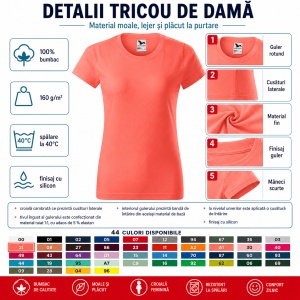 Tricou damă cambrat pentru femei - Img 5