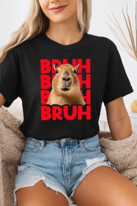 Tricou dama CapyBara - BRUH
