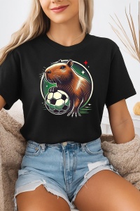Tricou dama CapyBara - Football star - Img 2