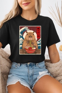 Tricou dama CapyBara - Ramen japonez