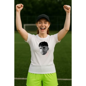 Tricou Dama cu fotbalistul Christian Pulisic-AC Milan din bumbac 100% - Img 7