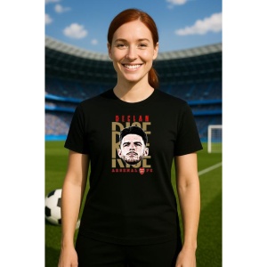 Tricou Dama cu fotbalistul Declan Rice-Arsenal FC din bumbac 100% - Img 4