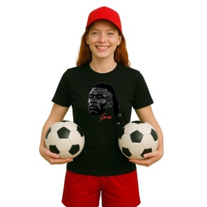 Tricou Dama cu fotbalistul Eduardo Camavinga-Real Madrid din bumbac 100% - Img 4