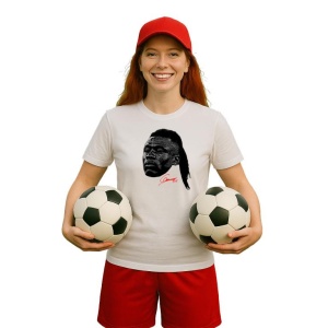 Tricou Dama cu fotbalistul Eduardo Camavinga-Real Madrid din bumbac 100% - Img 8