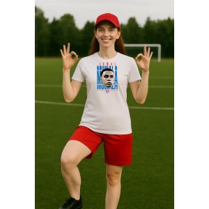 Tricou Dama cu fotbalistul Jamal Musiala-Bayern Mnchen din bumbac 100% - Img 6