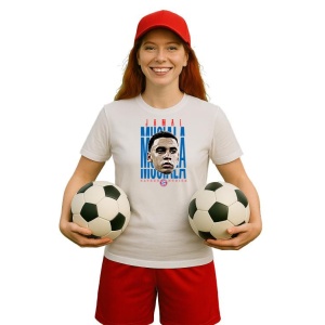 Tricou Dama cu fotbalistul Jamal Musiala-Bayern Mnchen din bumbac 100% - Img 11