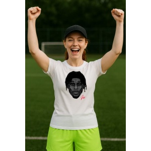 Tricou Dama cu fotbalistul Jeremie Frimpong-Bayer Leverkusen din bumbac 100% - Img 9