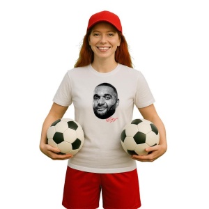 Tricou Dama cu fotbalistul Jonathan Tah-Bayer Leverkusen din bumbac 100% - Img 8