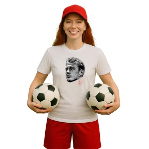 Tricou Dama cu fotbalistul Julian Brandt-Borussia Dortmund din bumbac 100%