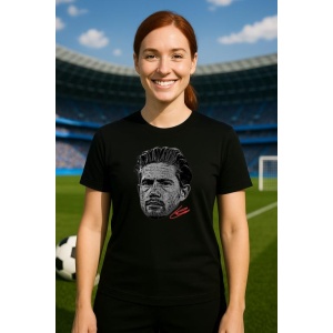 Tricou Dama cu fotbalistul Kevin De Bruyne-Manchester City din bumbac 100% - Img 5