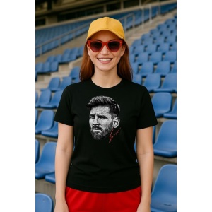 Tricou Dama cu fotbalistul Lionel Messi-Inter Miami CF din bumbac 100% - Img 3