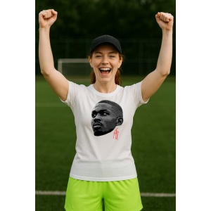 Tricou Dama cu fotbalistul Marcus Thuram-Inter Milano din bumbac 100% - Img 9