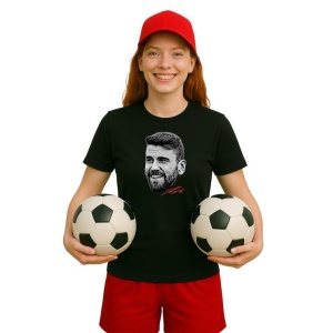 Tricou Dama cu fotbalistul simion din bumbac 100% - Img 3