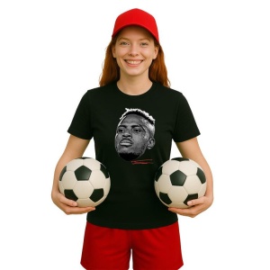 Tricou Dama cu fotbalistul Victor Osimhen-Napoli din bumbac 100%