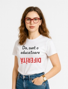 Tricou dama, Da sunt o Educatoare Diferita - Img 3