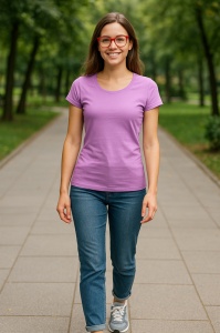 Tricou Dama decoltat, din bumbac 100% - Img 15